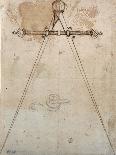 Compasses-calipers with adjustable screw span-Antonio Da Sangallo The Younger-Mounted Art Print