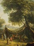Tent in Countryside with Live Music, Detail from Spring-Antonio Diziani-Giclee Print