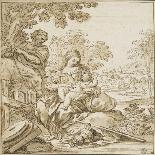 The Rest of the Holy Family on the Flight into Egypt-Antonio Domenico Gabbiani-Giclee Print