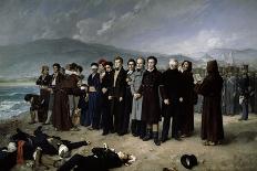 The Execution by Firing Squad of Torrijos and his Colleages on the beach at Málaga, 1888.-Antonio Gisbert Pérez-Mounted Giclee Print