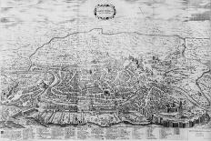 Map of the City of Rome, Engraved by the Artist, 1557-Antonio Lafreri-Giclee Print