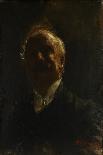 Self Portrait, 1902 (W/C & Pastel Chalk on Paper)-Antonio Mancini-Giclee Print