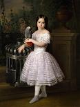 Rafaela Flores Calderón As a Girl, Middle 19th Century, Spanish School-Antonio Maria Esquivel-Premier Image Canvas