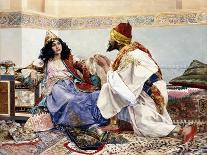 Le Cadeau Du Sultan - Peinture De Antonio Maria Fabres Y Costa (1854-1936), Huile Sur Bois (29X41,5-Antonio Maria Fabres y Costa-Giclee Print