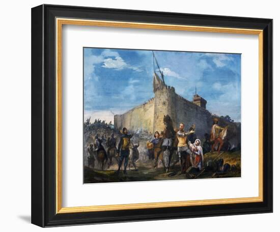 Antonio Martinengo Rejects Troops of Niccolo Piccinino, 1438-null-Framed Giclee Print