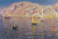 View of the Bay of Palma De Mallorca - Munoz Degrain, Antonio (1840-1924) - C. 1905 - Oil on Canvas-Antonio Munoz Degrain-Giclee Print
