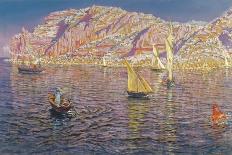 View of the Bay of Palma De Mallorca - Munoz Degrain, Antonio (1840-1924) - C. 1905 - Oil on Canvas-Antonio Munoz Degrain-Giclee Print