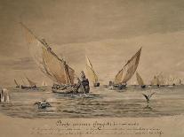 Chioggia Fishing Boats, 1882, Italy-Antonio Naccari-Giclee Print
