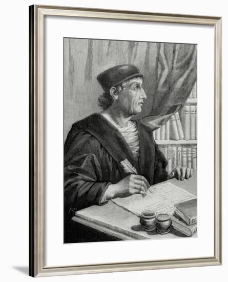 Antonio Nebrija (1441-1522). Spanish Scholar, Historian, Teacher and Poet.-null-Framed Giclee Print