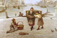 Pigeons of Venice-Antonio Paoletti-Giclee Print