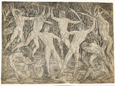 Battle of Ten Naked Men, 1465' Giclee Print - Antonio Pollaiuolo | Art.com