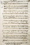 Autograph Music Score of Oratorium-Antonio Salieri-Mounted Giclee Print