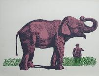 Elefante y General-Antonio Segui-Serigraph