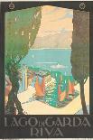 Poster Advertising Lago Di Garda, Riva, C. 1926-Antonio Simeoni-Framed Giclee Print