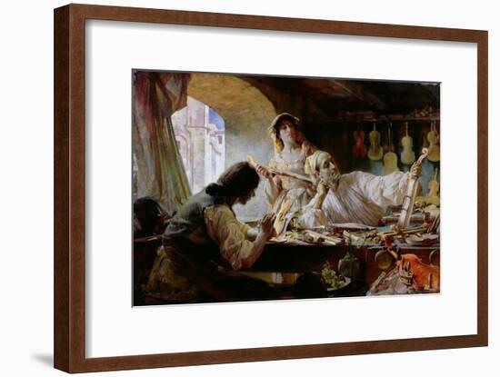 Antonio Stradivari, 1893-Edgar Bundy-Framed Giclee Print