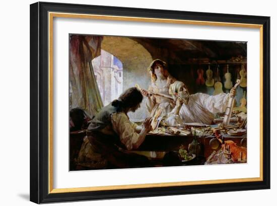 Antonio Stradivari, 1893-Edgar Bundy-Framed Giclee Print