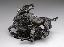 Lion Attacking Horse. C.1580/90 (Bronze)-Antonio Susini-Framed Giclee Print