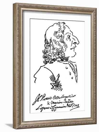 Antonio Vivaldi (c1675-1741)-Pier Leone Ghezzi-Framed Giclee Print