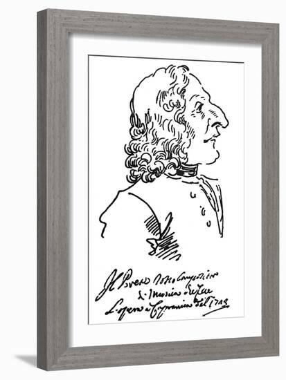 Antonio Vivaldi (c1675-1741)-Pier Leone Ghezzi-Framed Giclee Print