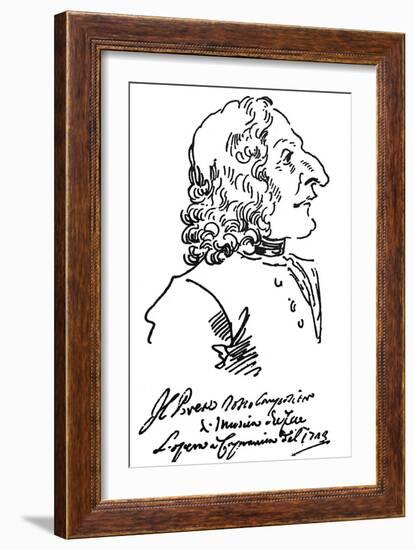 Antonio Vivaldi (c1675-1741)-Pier Leone Ghezzi-Framed Giclee Print