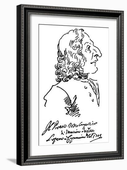 Antonio Vivaldi (c1675-1741)-Pier Leone Ghezzi-Framed Giclee Print