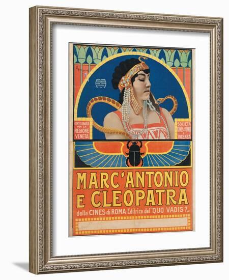 Antony and Cleopatra (1913)-Roberto Franzoni-Framed Art Print