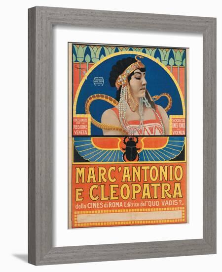 Antony and Cleopatra (1913)-Roberto Franzoni-Framed Art Print