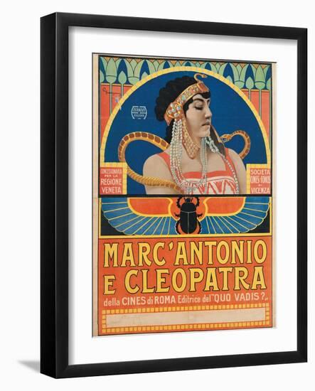 Antony and Cleopatra (1913)-Roberto Franzoni-Framed Art Print