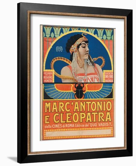 Antony and Cleopatra (1913)-Roberto Franzoni-Framed Art Print