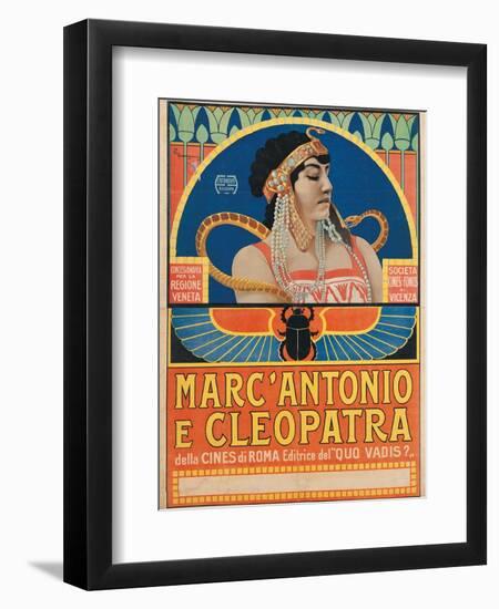 Antony and Cleopatra (1913)-Roberto Franzoni-Framed Premium Giclee Print