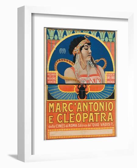 Antony and Cleopatra (1913)-Roberto Franzoni-Framed Premium Giclee Print