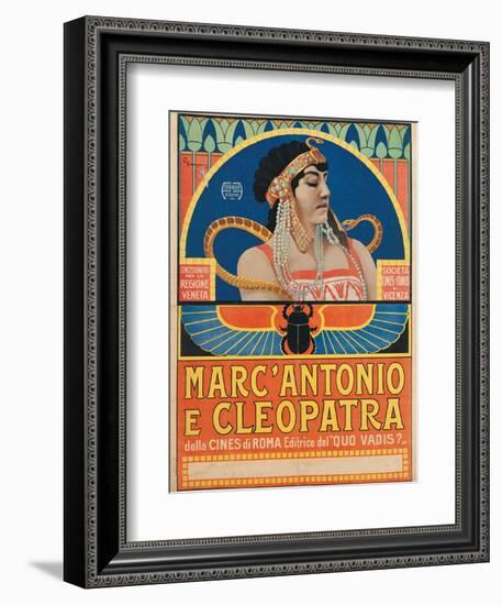 Antony and Cleopatra (1913)-Roberto Franzoni-Framed Premium Giclee Print