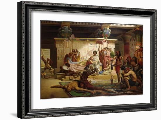 Antony and Cleopatra, Egyptian Theater-Alexis van Hamme-Framed Giclee Print