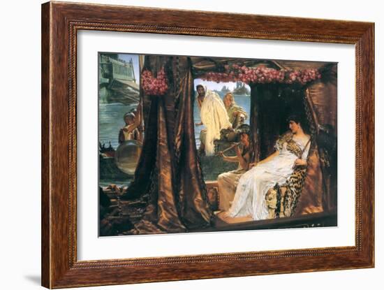 Antony and Cleopatra-Sir Lawrence Alma-Tadema-Framed Art Print