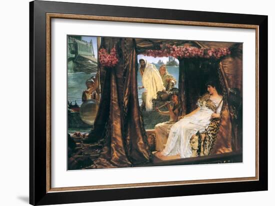 Antony and Cleopatra-Sir Lawrence Alma-Tadema-Framed Art Print