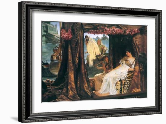 Antony and Cleopatra-Sir Lawrence Alma-Tadema-Framed Art Print