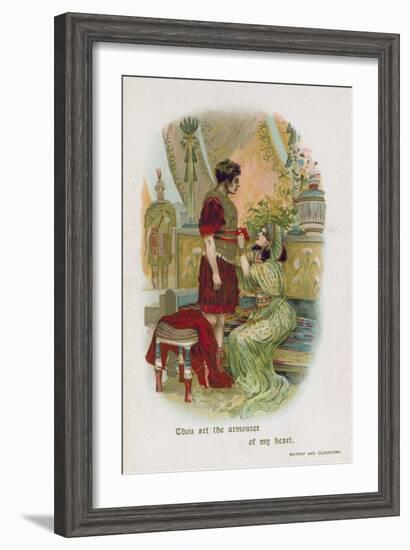 Antony and Cleopatra-English School-Framed Giclee Print