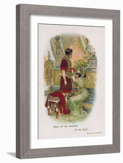 Antony and Cleopatra-English School-Framed Giclee Print
