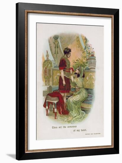 Antony and Cleopatra-English School-Framed Giclee Print