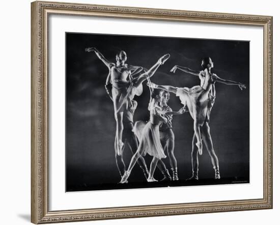 Antony Blum and Kay Mazzo in New York City Ballet Production of Dances at a Gathering-Gjon Mili-Framed Premium Photographic Print