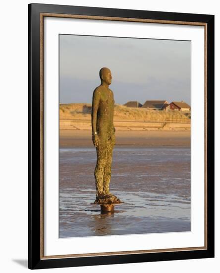 Antony Gormley Sculpture, Another Place, Crosby Beach, Merseyside, England, United Kingdom, Europe-Chris Hepburn-Framed Photographic Print