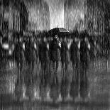 Girls in the Rain-Antonyus Bunjamin (Abe)-Framed Premier Image Canvas
