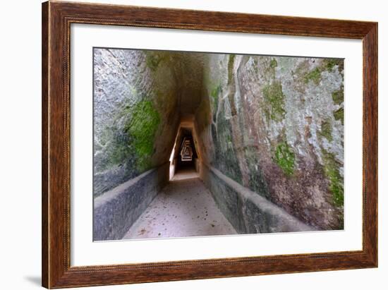 Antro Della Sibilla, Cave of the Sibyl, Cumae, Bacoli, Pozzuoli, Naples, Campania, Italy, Europe-Carlo Morucchio-Framed Photographic Print