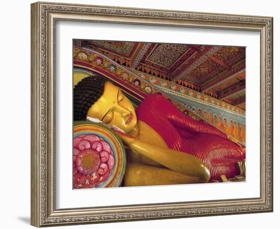 Anuradhapura, UNESCO World Heritage Site, Reclining Buddha Statue, Sri Lanka-Ellen Clark-Framed Photographic Print