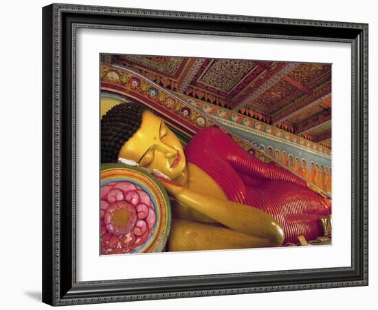 Anuradhapura, UNESCO World Heritage Site, Reclining Buddha Statue, Sri Lanka-Ellen Clark-Framed Photographic Print