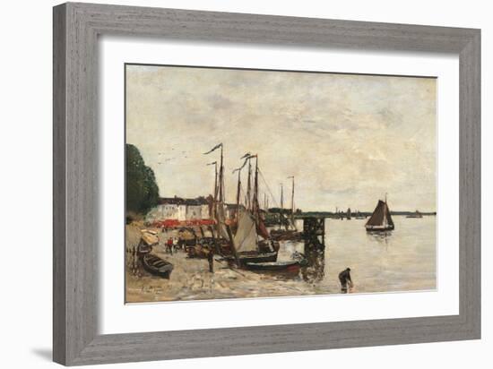 Anvers, the Port-Eugène Boudin-Framed Art Print