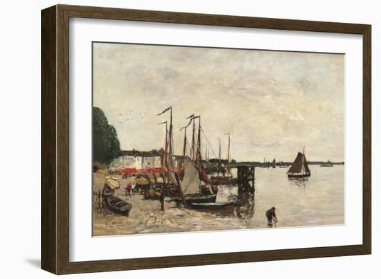 Anvers, the Port-Eugène Boudin-Framed Art Print