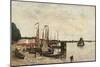 Anvers, the Port-Eugène Boudin-Mounted Art Print