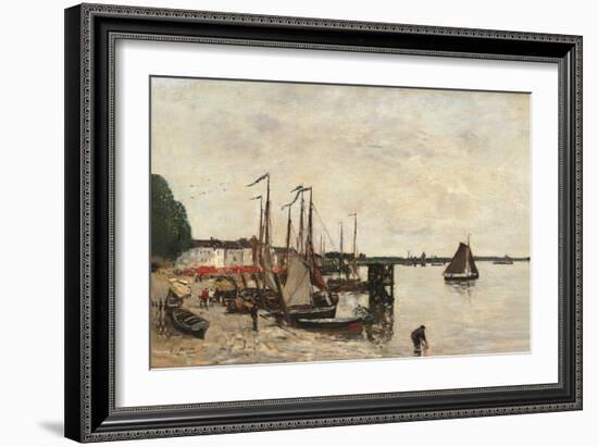 Anvers, the Port-Eugène Boudin-Framed Art Print