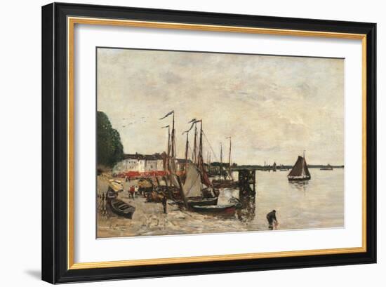 Anvers, the Port-Eugène Boudin-Framed Art Print